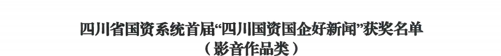 四川省龙8集团荣获首届“四川国资国企好新闻”银铜两奖