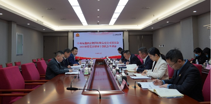 四川省龙8集团领导赴各子公司督导2022年度党员领导干部民主生活会